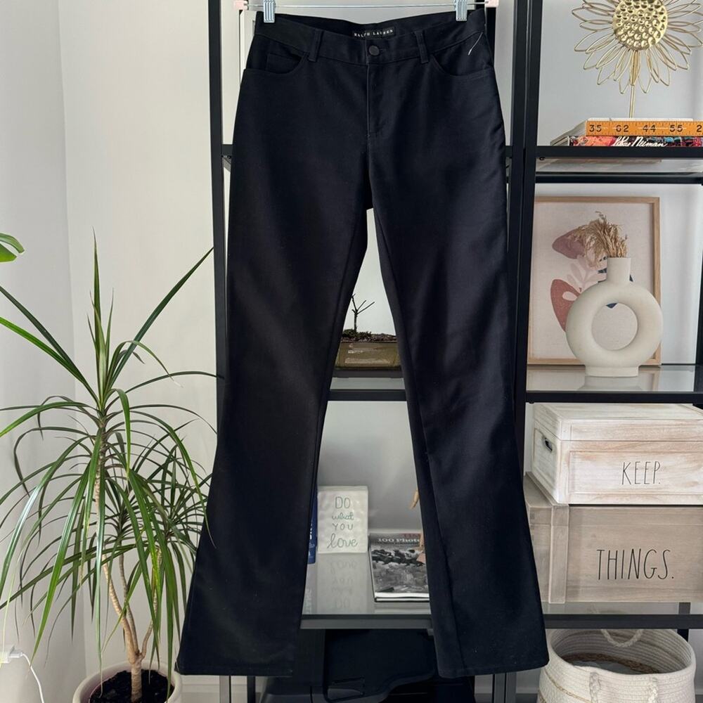 Ralph Lauren Black Label Classic Bootcut Zip Fly High Rise Jeans 34” Women’s 2